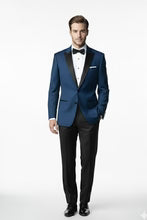 "Vermont" Indigo Blue Tuxedo Jacket-1