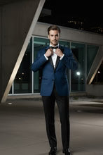 "Vermont" Indigo Blue Tuxedo Jacket-4