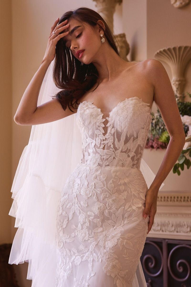 Strapless Mermaid Bridal Gown & Sleeves-2