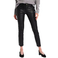 Women’s Black Leather Skinny Jeans Leather Pants-0