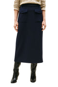 TOMMY HILFIGER - Women's formal midi skirt with back slit-0