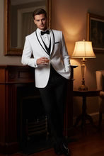 "Xavier" White Tuxedo Jacket-5